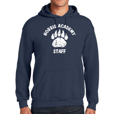 Bear Paw Staff White Print - Heavy Blend ™ Hooded Sweatshirt Thumbnail