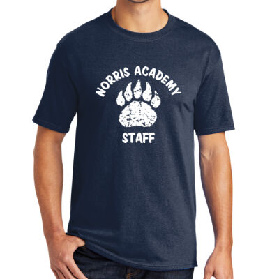 Bear Paw Staff White Print - Core Blend Tee Thumbnail