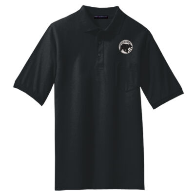 Embroidered Bear Crest  - Tall Silk Touch&#153; Polo with Pocket Thumbnail