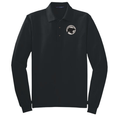 Embroidered Bear Crest  - Tall Silk Touch™ Long Sleeve Polo Thumbnail