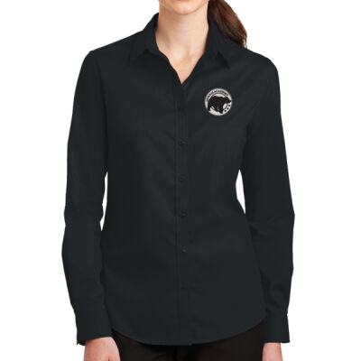 Embroidered Bear Crest  - Ladies SuperPro ™ Twill Shirt Thumbnail