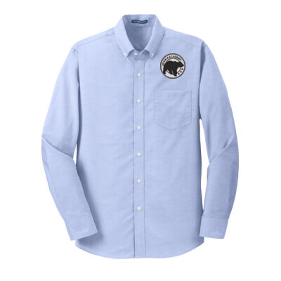 Embroidered Bear Crest  - SuperPro ™ Oxford Shirt Thumbnail