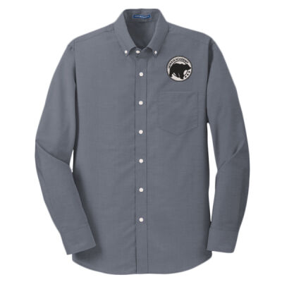 Embroidered Bear Crest  - Tall SuperPro &#153; Oxford Shirt Thumbnail