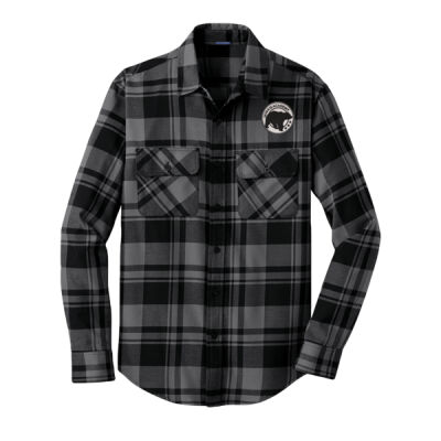 Embroidered Bear Crest  - Plaid Flannel Shirt Thumbnail