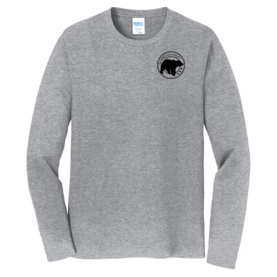 Left Crest Black Bear Print - Long Sleeve Fan Favorite Tee Thumbnail