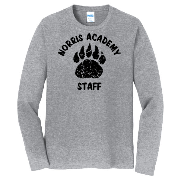 Bear Paw Staff Black Print  - Core Blend Tee - Long Sleeve Fan Favorite Tee Thumbnail