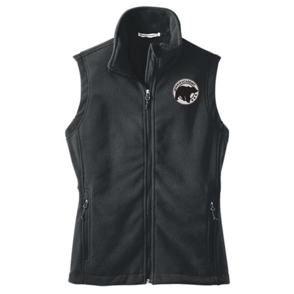 Embroidered Bear Crest  - Ladies Value Fleece Vest Thumbnail