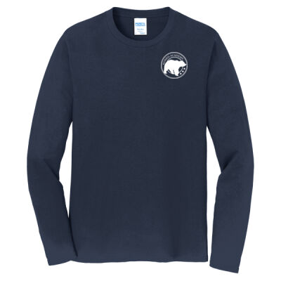 Crest Bear Print White  - Long Sleeve Fan Favorite Tee Thumbnail