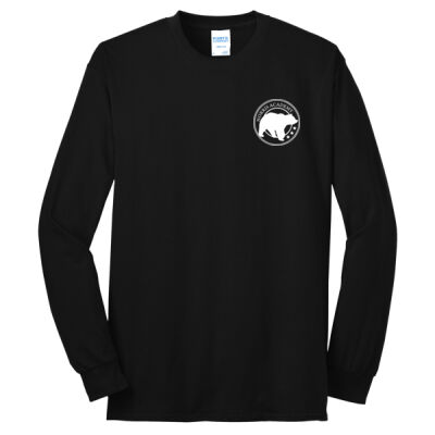 Crest Bear Print White  - Long Sleeve Core Blend Tee Thumbnail
