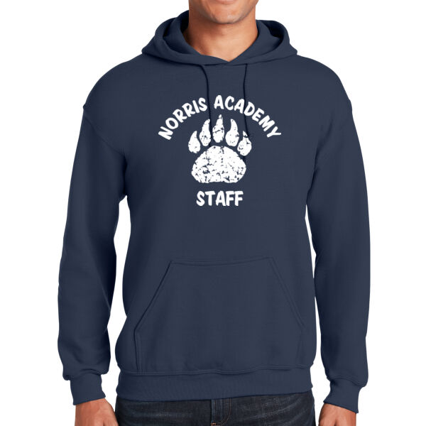 Bear Paw Staff White Print - Heavy Blend ™ Hooded Sweatshirt Thumbnail