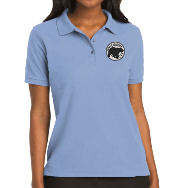 Embroidered Bear Crest  - Ladies Silk Touch™ Polo Thumbnail