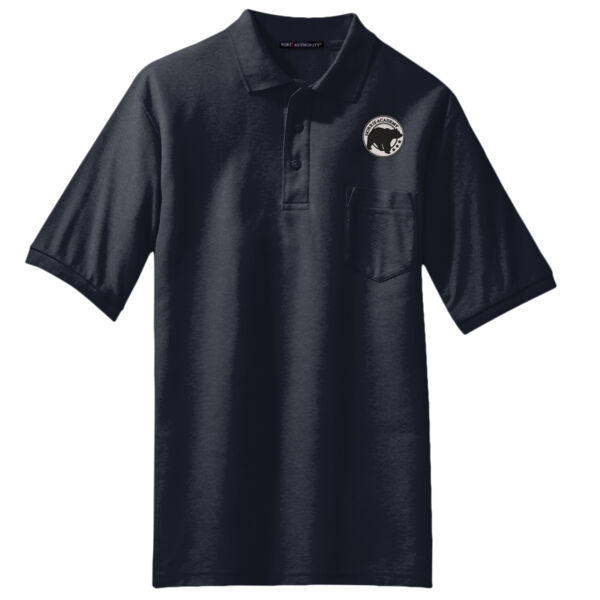 Embroidered Bear Crest  - Silk Touch™ Polo with Pocket Thumbnail