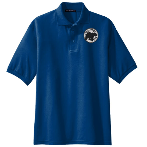 Embroidered Bear Crest  - Extended Size Silk Touch™ Polo Thumbnail