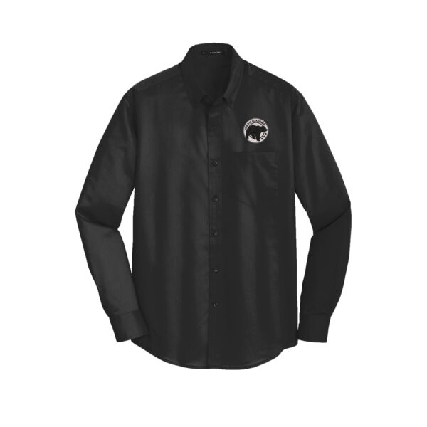 Embroidered Bear Crest  - SuperPro &#153; Twill Shirt Thumbnail
