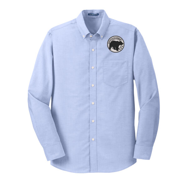 Embroidered Bear Crest  - SuperPro ™ Oxford Shirt Thumbnail