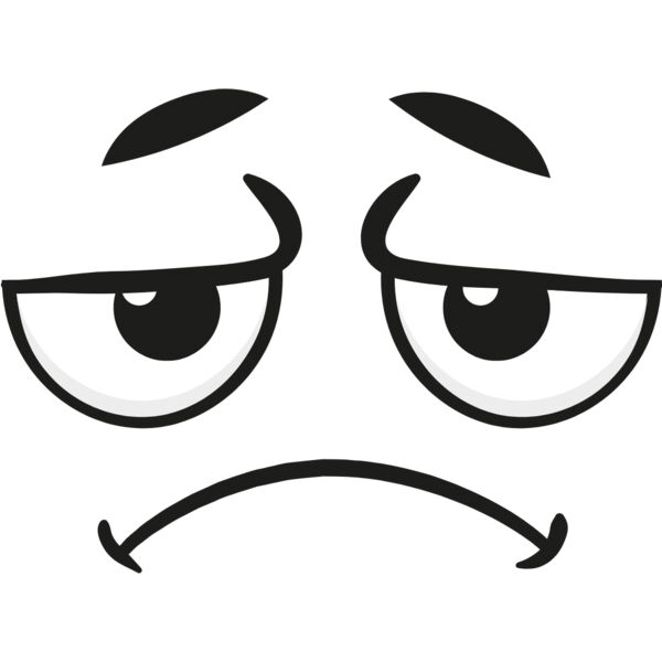 Cartoon Tired Face 3 Thumbnail