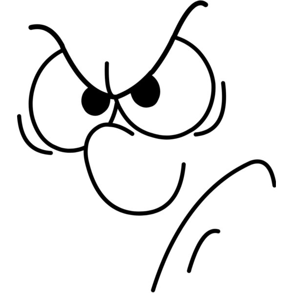 Cartoon Angry Face 1 Thumbnail