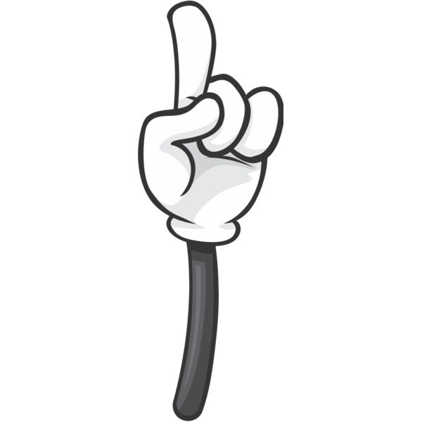 Cartoon Hand Pointing Finger 1 Thumbnail