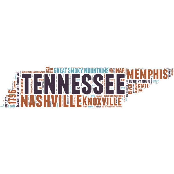 Tennessee Cities Map 1 Thumbnail