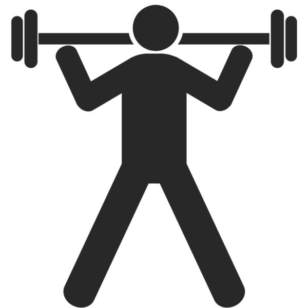 Exercise Weight Lifting Silhouette 3 Thumbnail