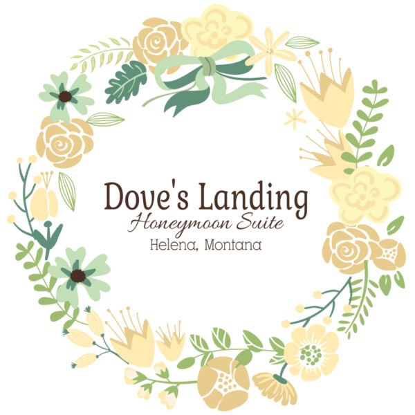 Honeymoon Wedding Floral Wreath Template 2 Thumbnail